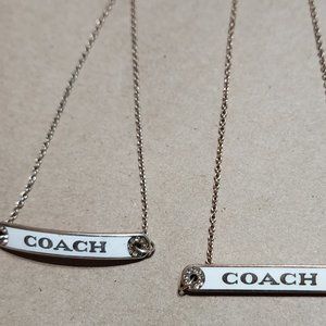 Coach necklace and bracelet set